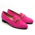 Brunate mocassin fuchsia suède 20443